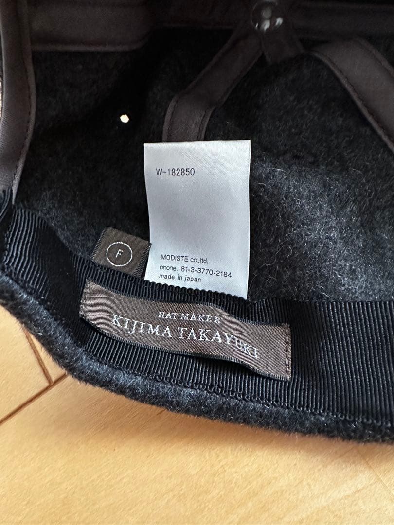 kijima takayuki カシミヤ100% カシミヤBBキャップ