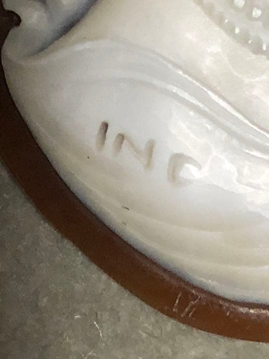 カメオ　ルース　192 貴婦人【作家サインあり】中古　rカメオ　rカメオルース