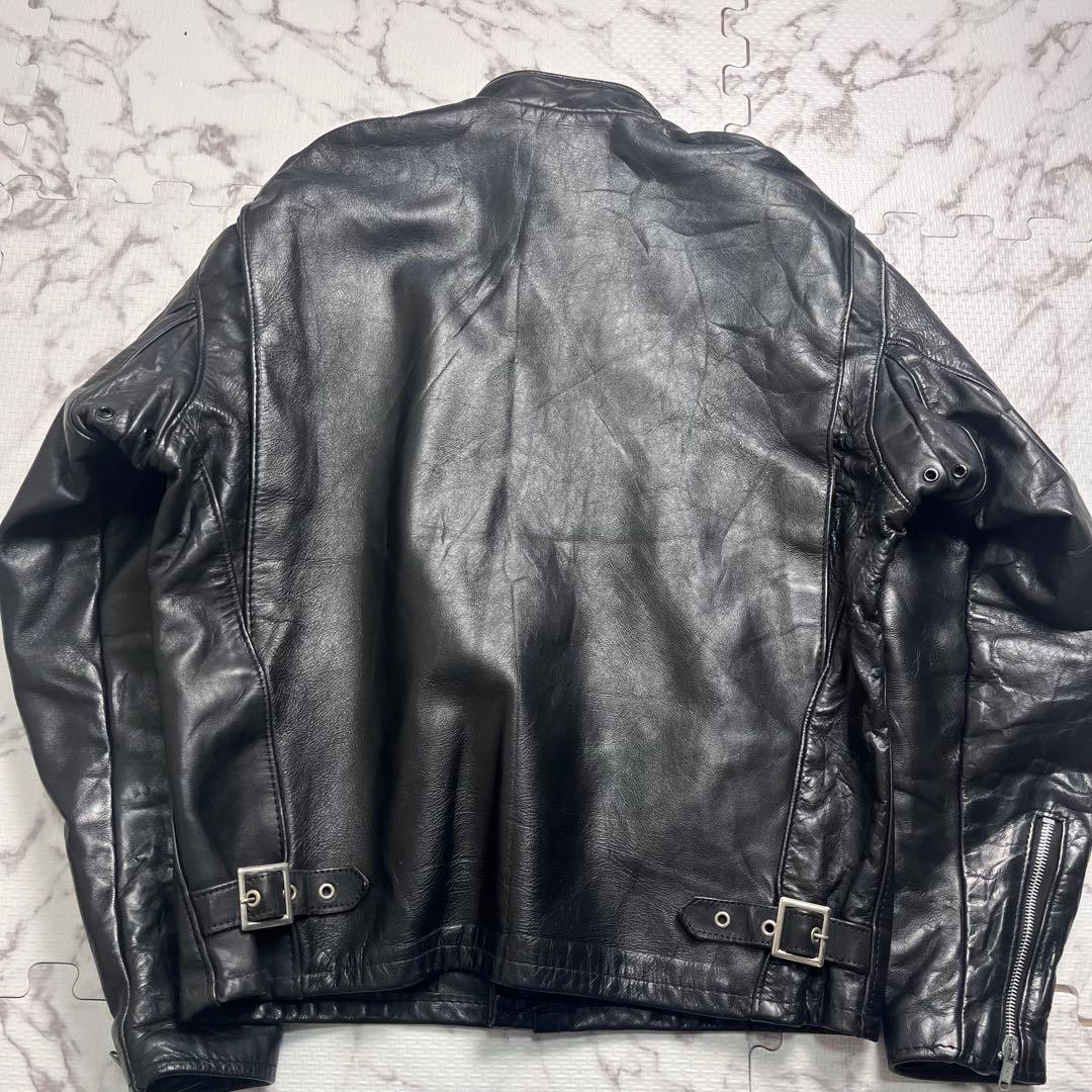 【米国製】schott シングルライダース レザー 40size 641 黒