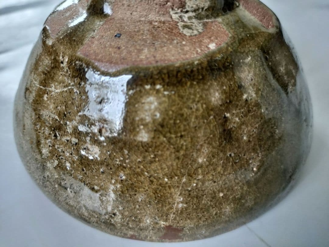 古唐津　小山路青手茶碗(発掘手)　④