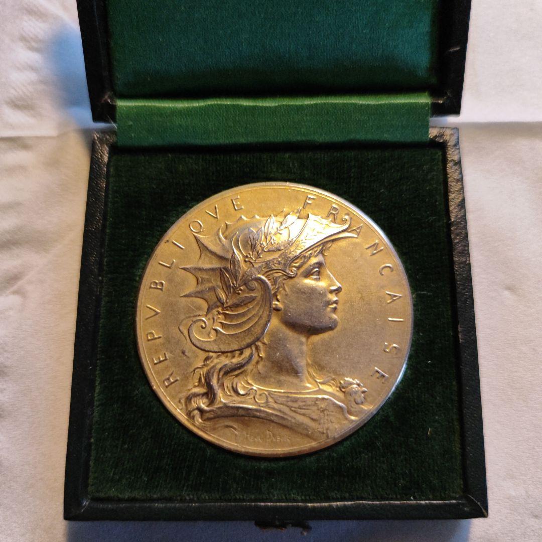 【超レア】1880's フランス マリアンヌ 射撃 シューティング 銀メダル