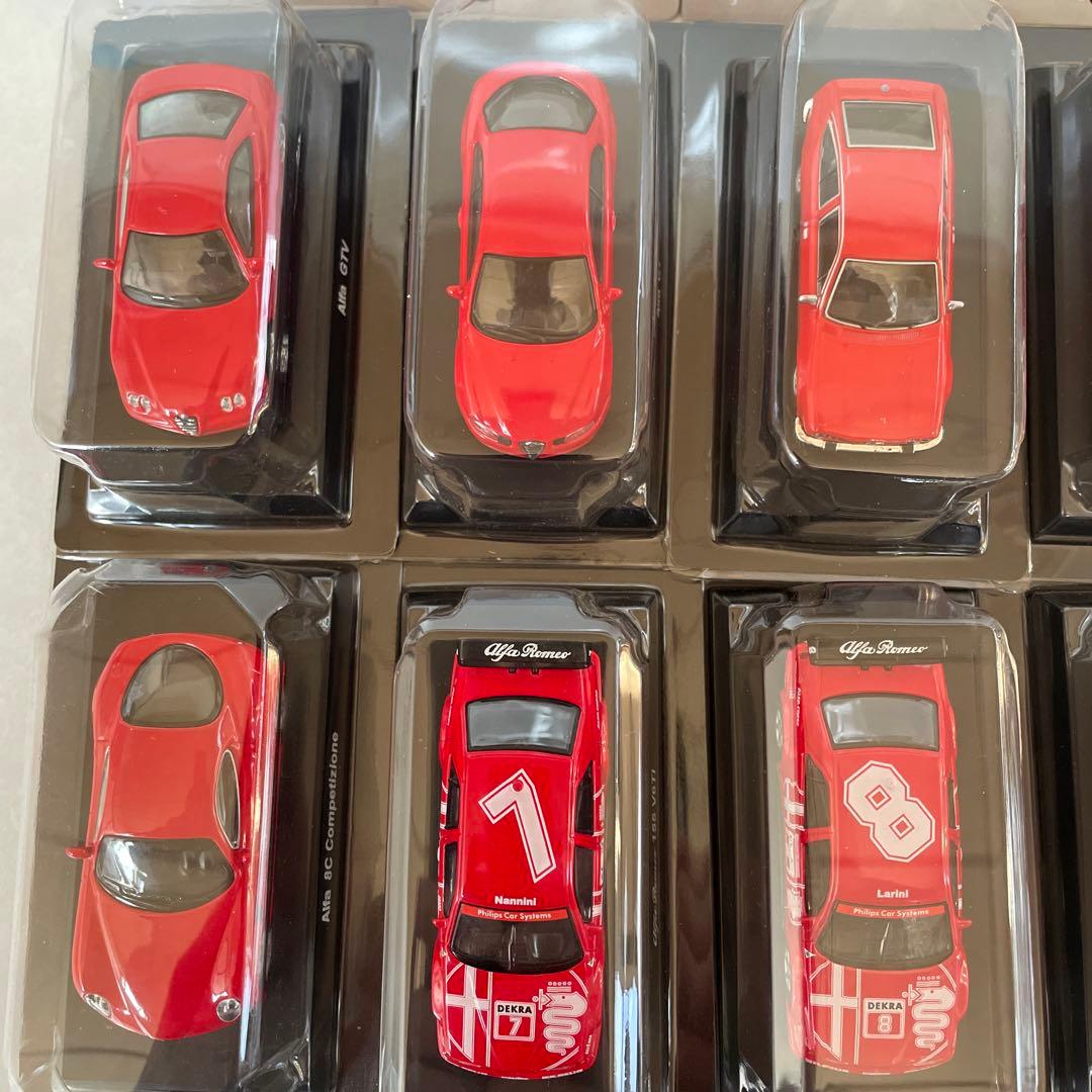 京商 1/64 アルファロメオ 17台(155V6，ジュリエッタ，ティーポ等)