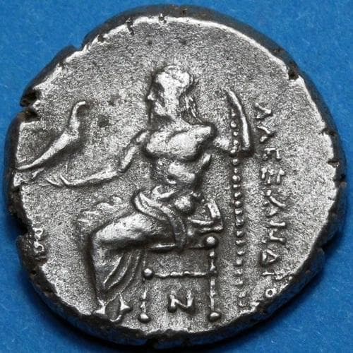 古代ギリシャ　BC336-323　ドラクマ銀貨　アレクサンダー　@177
