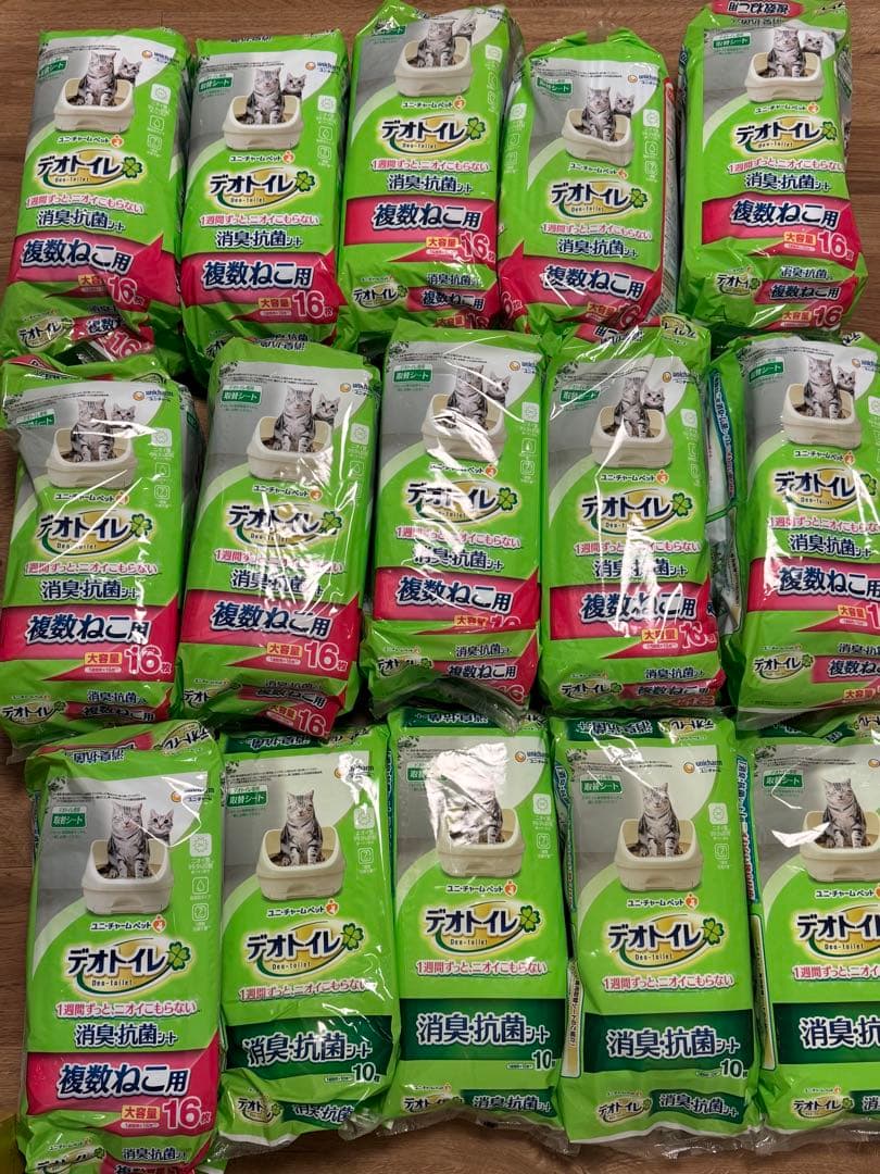 猫用トイレシート デオトイレ　複数猫用　216枚セット