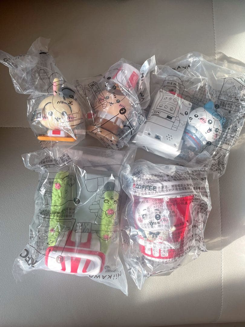 中国限定 ちいかわ ケンタッキー限定 おもちゃ コンプリート5点セット