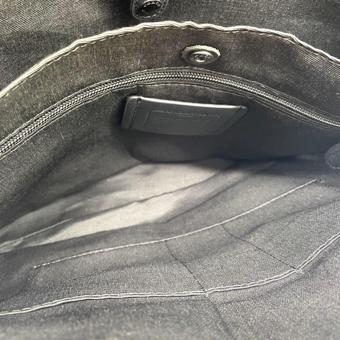 【極美品】コーチ　2way ビジネスバッグ　ハミルトン　レザー　黒　F75757