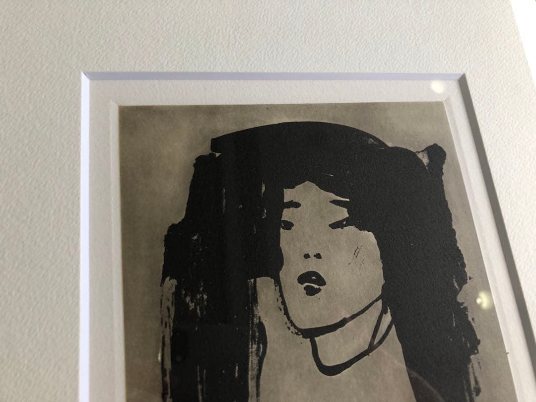 栗原一郎　版画　裸婦　絵画