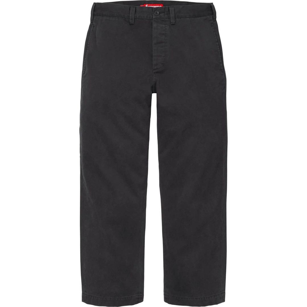 Supreme Chino Pant 30 Black 24fw チノパン