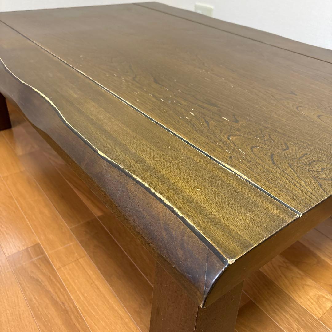 送料、設置込み！テーブルマット付き！長方形こたつ 木製 アンティーク