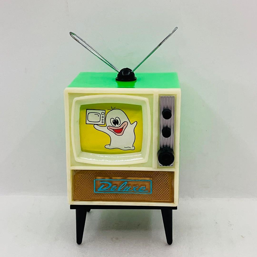 激レア／説明書付 箱付き オバケのQ太郎 カラーテレビ 貯金箱 デラックス