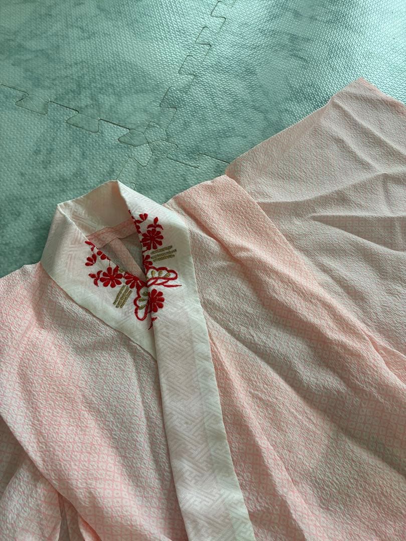 七五三　３歳　着物　アンティーク　被布　セット　正絹