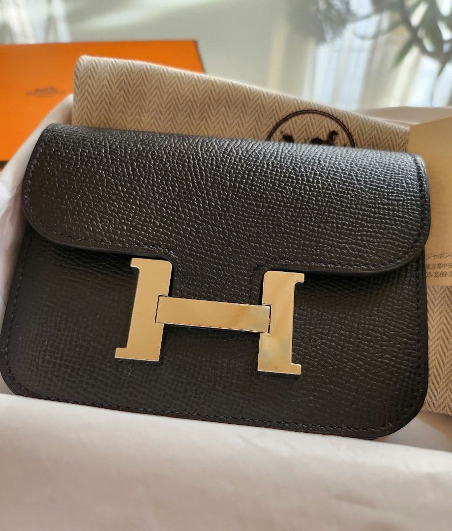 エルメス コンスタンススリム ブラック シルバー金具