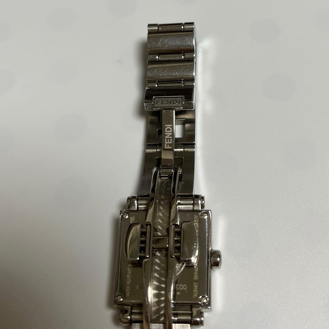 FENDI クアドロ 12Pダイヤ ウォッチ レディース 腕時計 電池交換済み