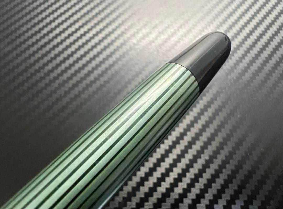 ペリカン 400NN M&K 万年筆 EF 極細字 緑縞