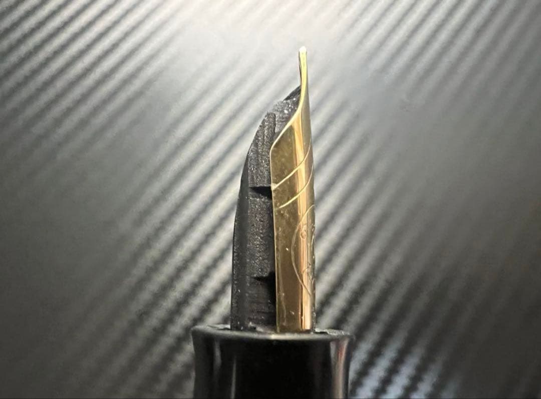 ペリカン 400NN M&K 万年筆 EF 極細字 緑縞