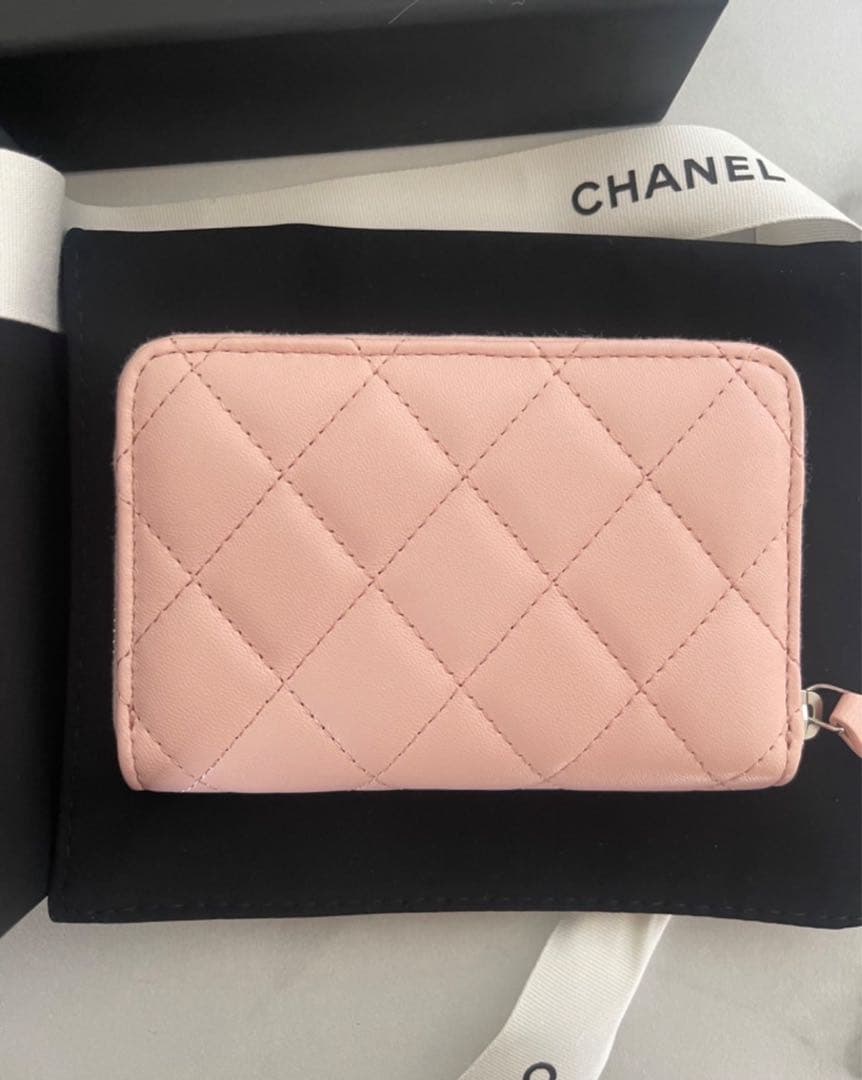 【SALE】CHANEL カードケース ピンク 新品 ミニ財布 箱付き