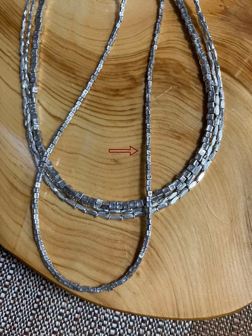 sky様カレンシルバーネックレス３本とカット水晶ブレスレット