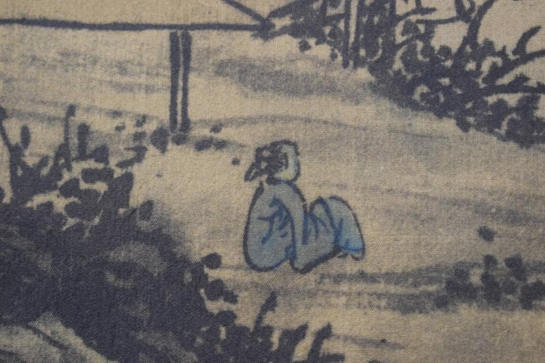 長康/山水人物図/掛軸☆宝船☆Y-814　JM