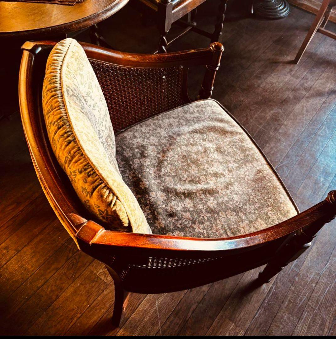 カリモク コロニアル 1人掛け ソファ モケット チェア