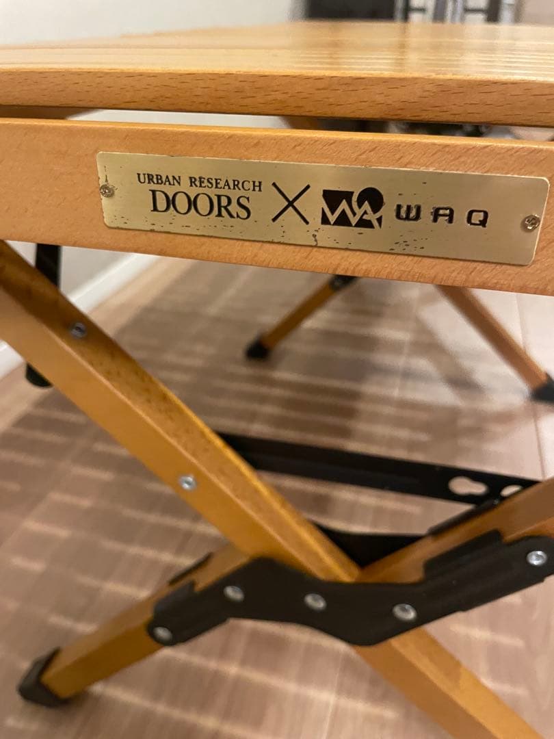WAQ × DOORS　FOLDING WOOD TABLE
