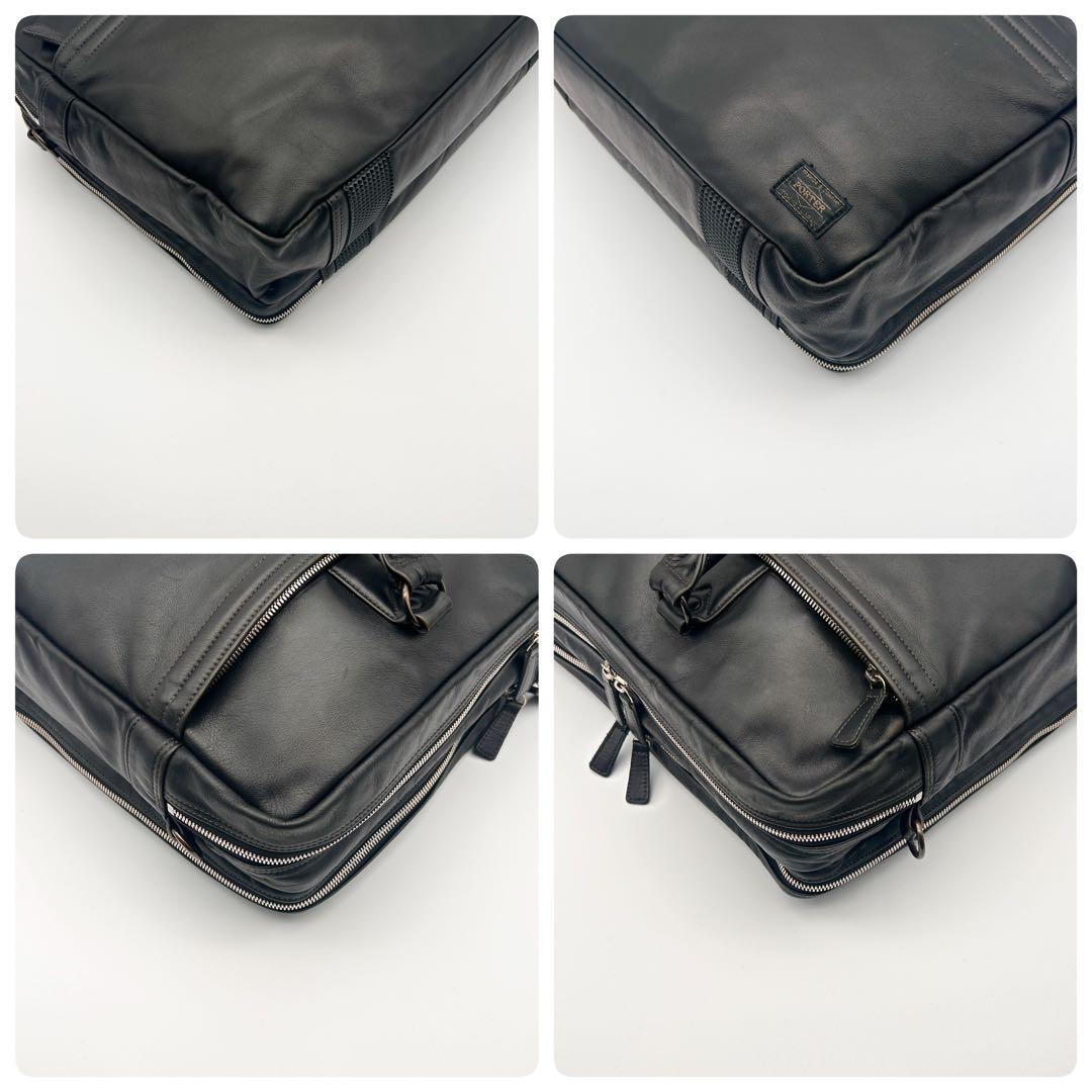 レア美品✨ ポーター 2WAY ビジネスバッグ ショルダーバッグ オールレザー