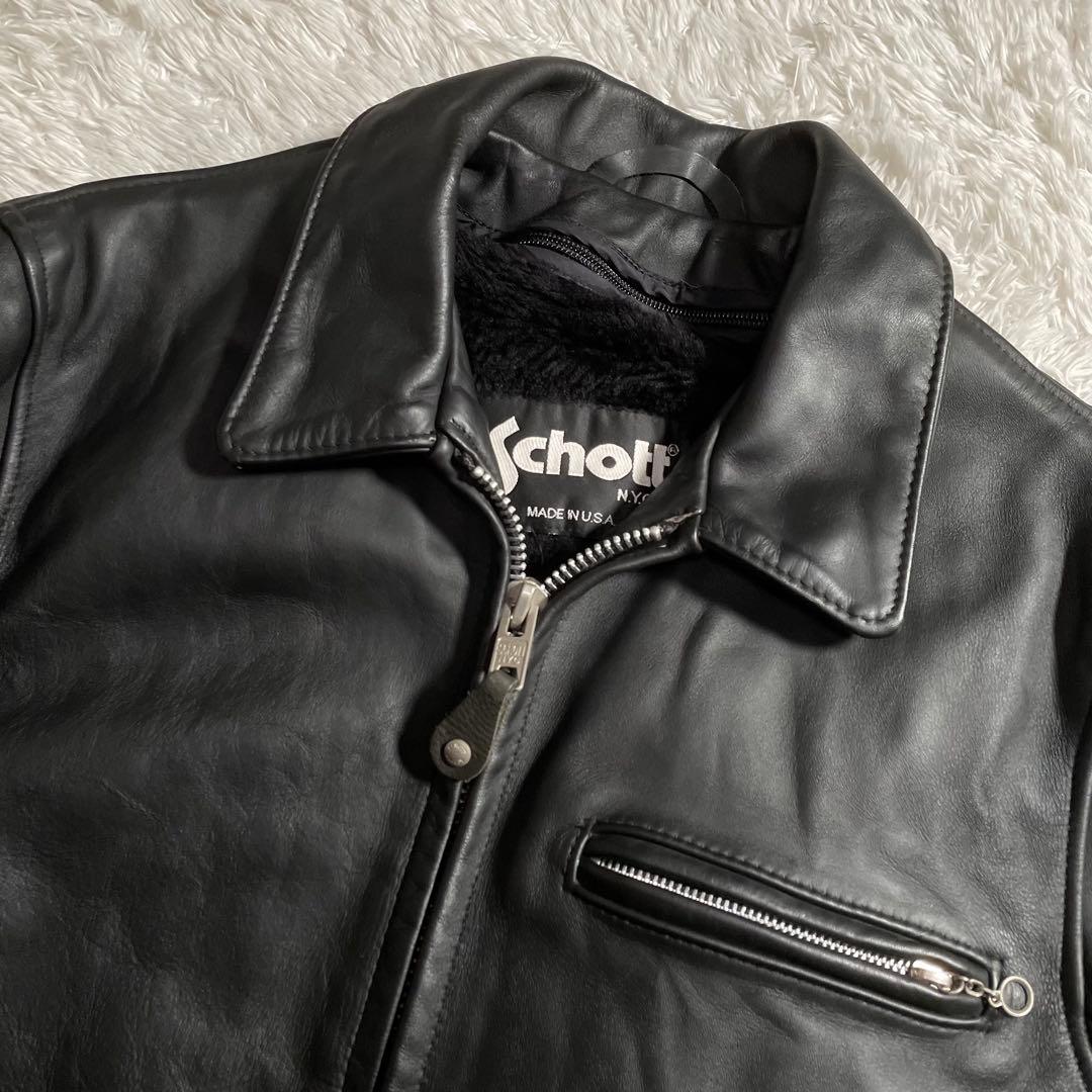 ショット シングルライダースジャケット レザージャケット ライナー付き 643