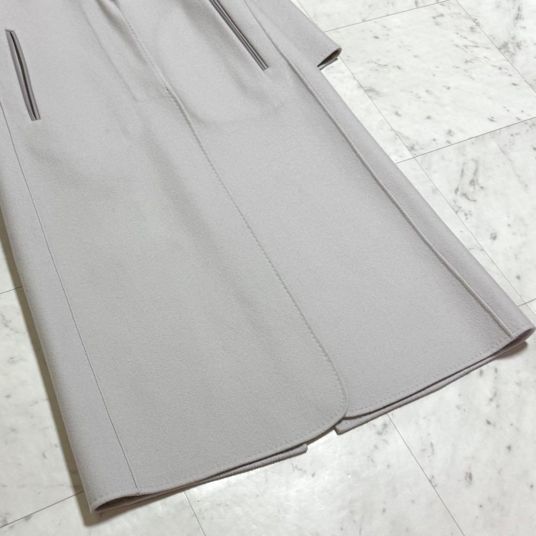 美品 ebure ヘビーメルトン チェスター ロングコート 36 着丈123㎝