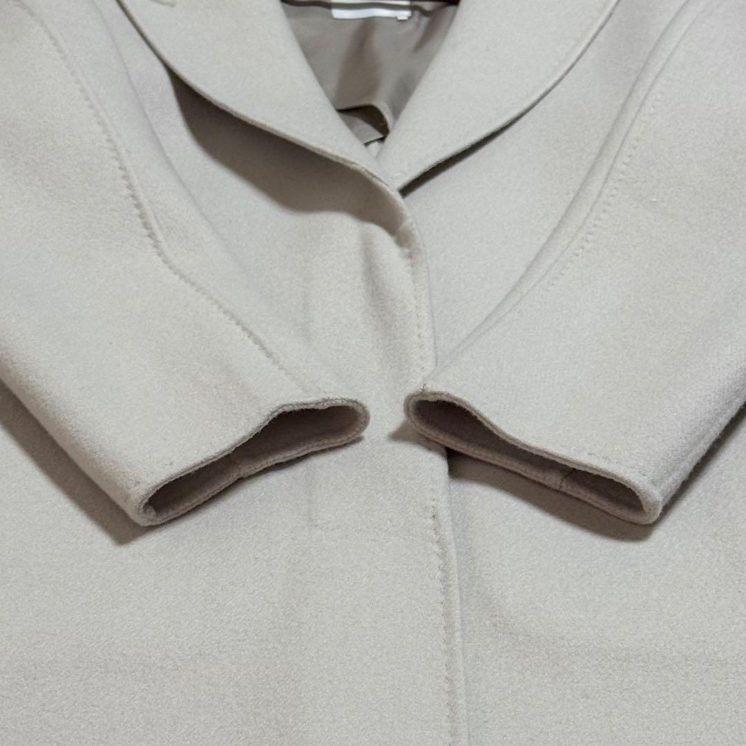 美品 ebure ヘビーメルトン チェスター ロングコート 36 着丈123㎝