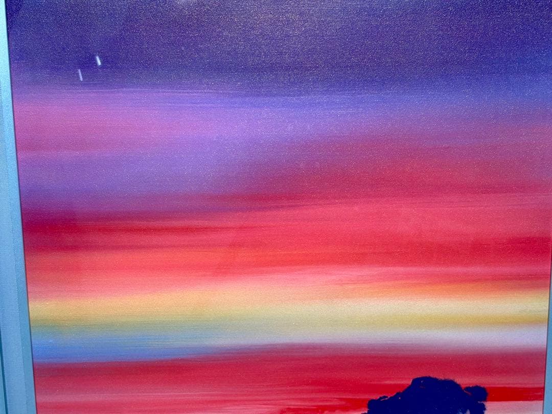 #鎮西直秀 「神々の空 エギナ・アファイア神殿」 油彩画 8号