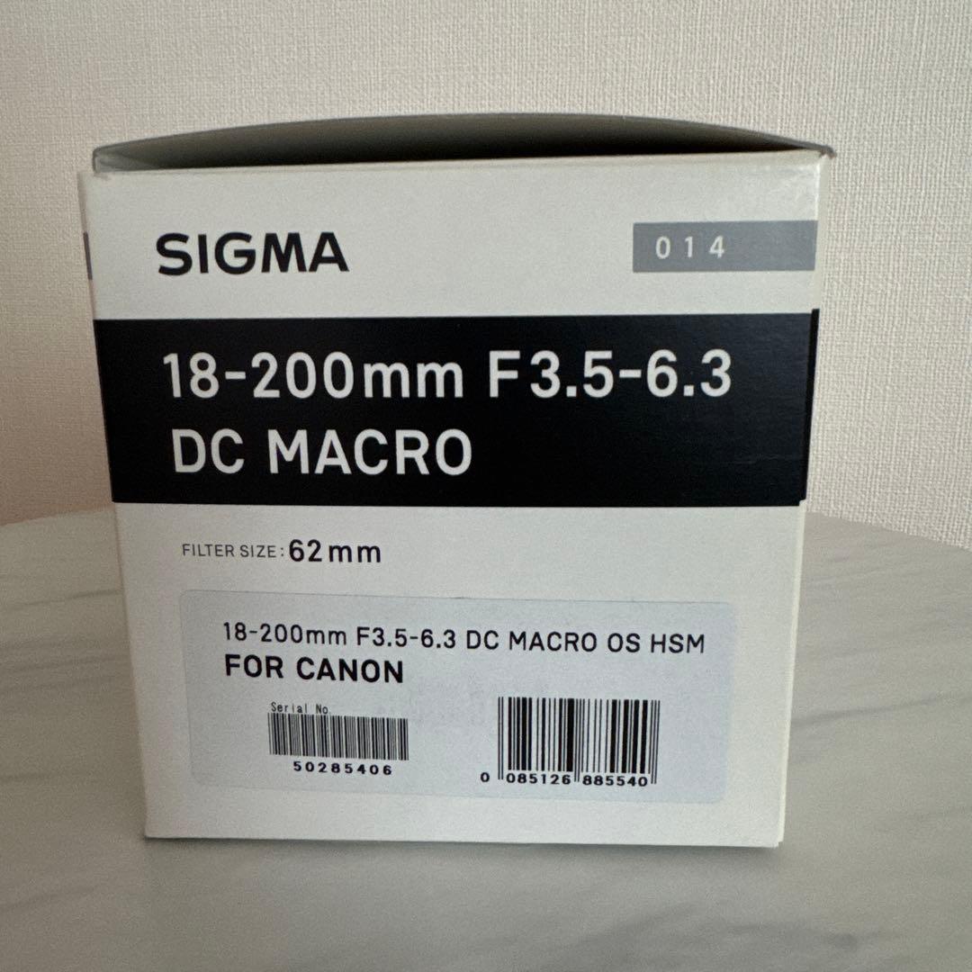レンズ(ズーム) SIGMA 18-200mm F3.5-6.3 DC MACRO OS HSM
