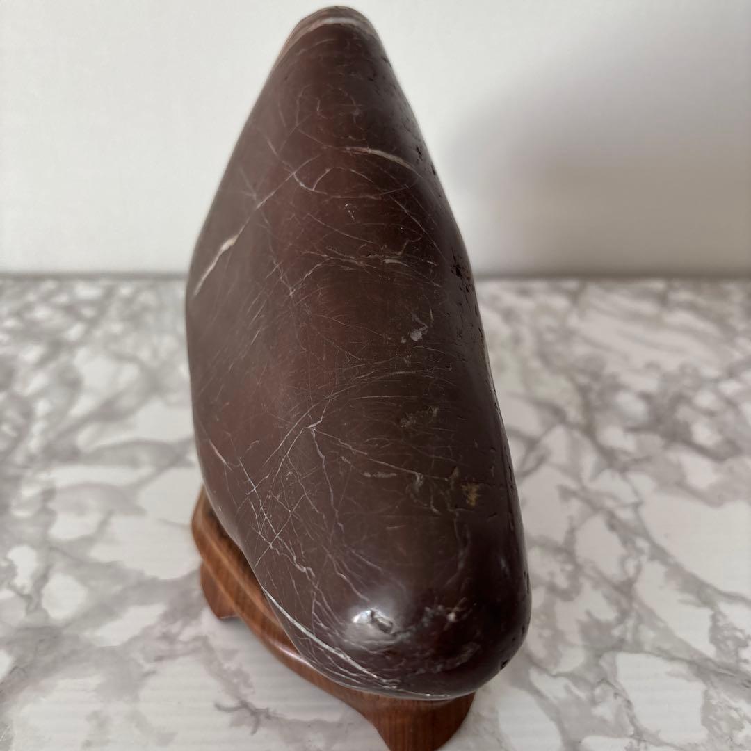 菊花石 木製台座付き 鑑賞石 自然石 天然石 鉱物 置物