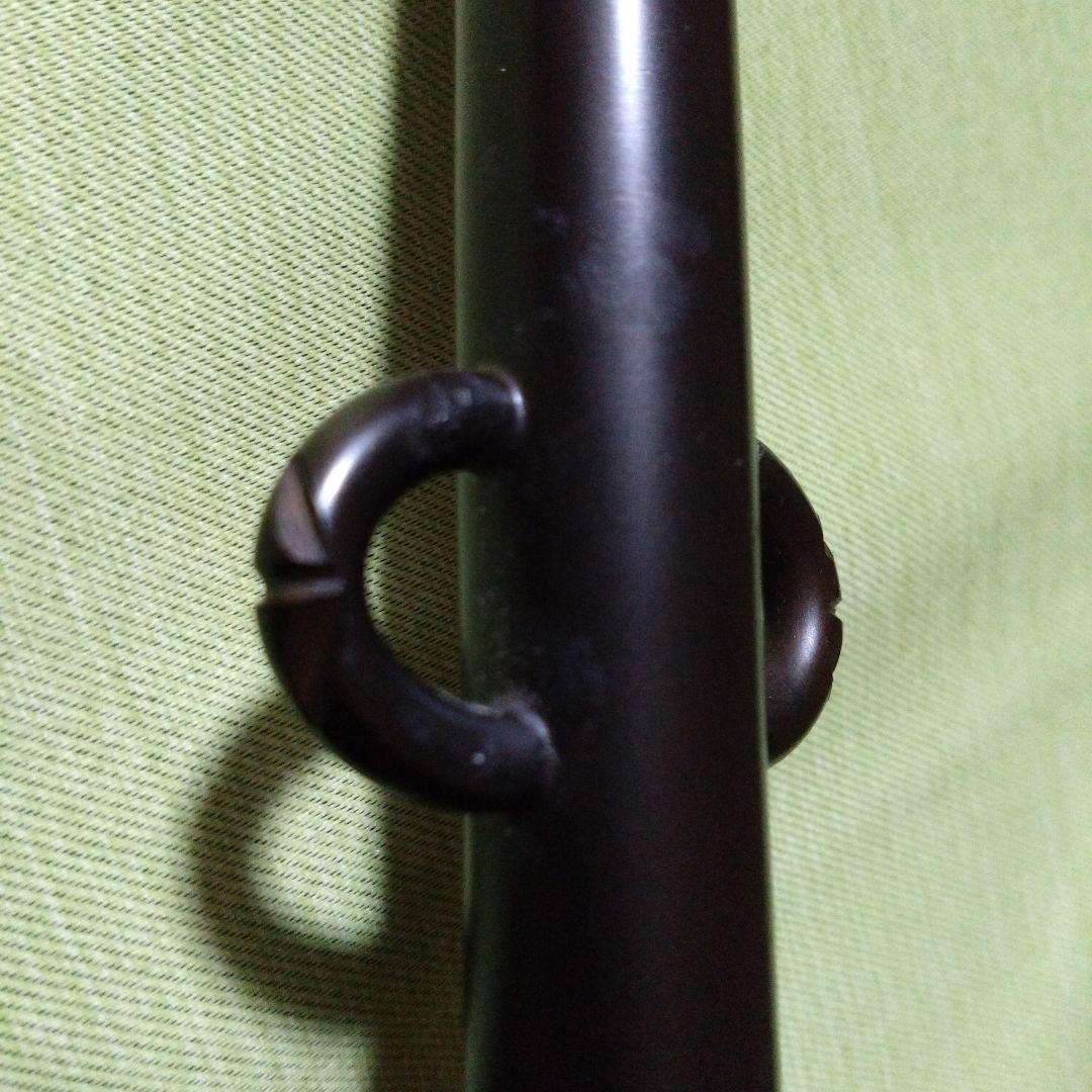 古銅　鶴首花入　耳付き　金谷浄雲　茶道具