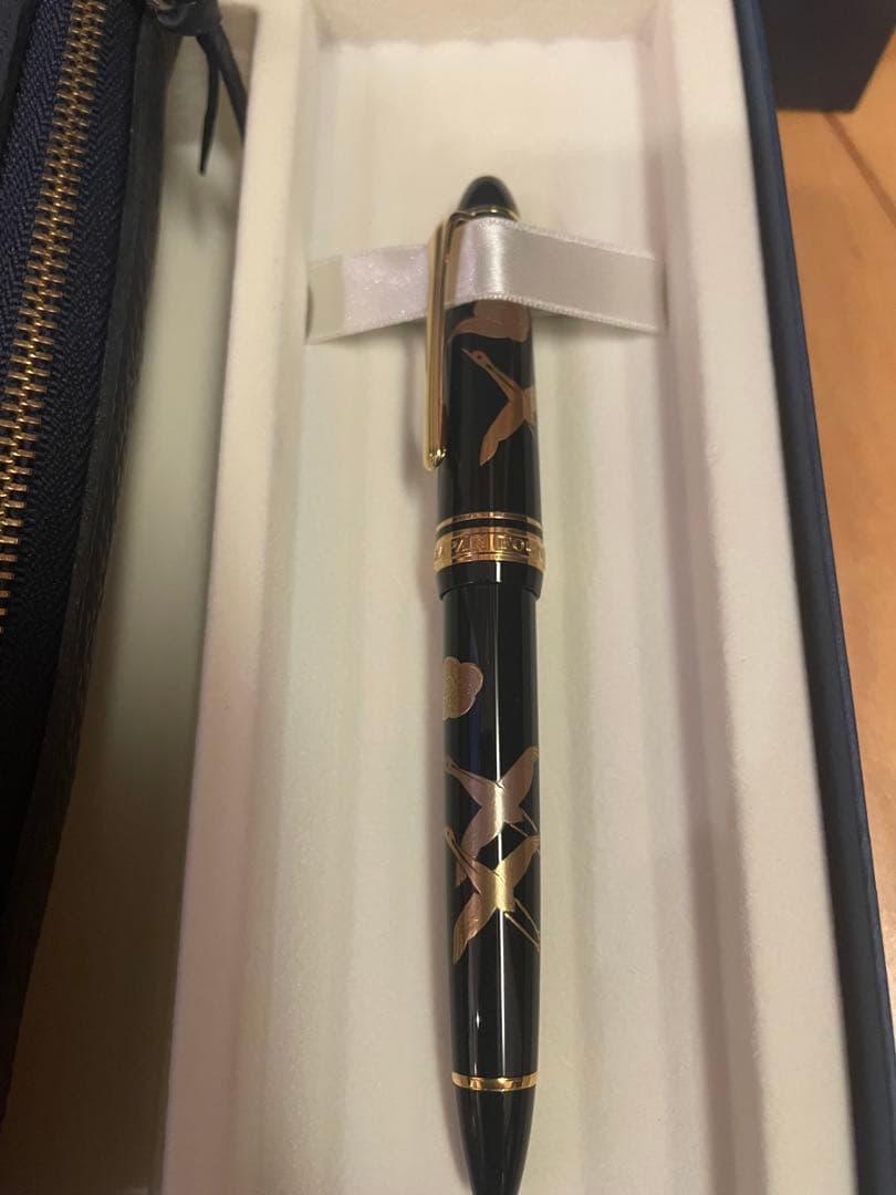 セーラー万年筆　ペンケース　セット 和柄　 箱付　鶴　雲　税理士会