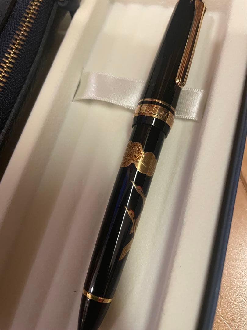 セーラー万年筆　ペンケース　セット 和柄　 箱付　鶴　雲　税理士会