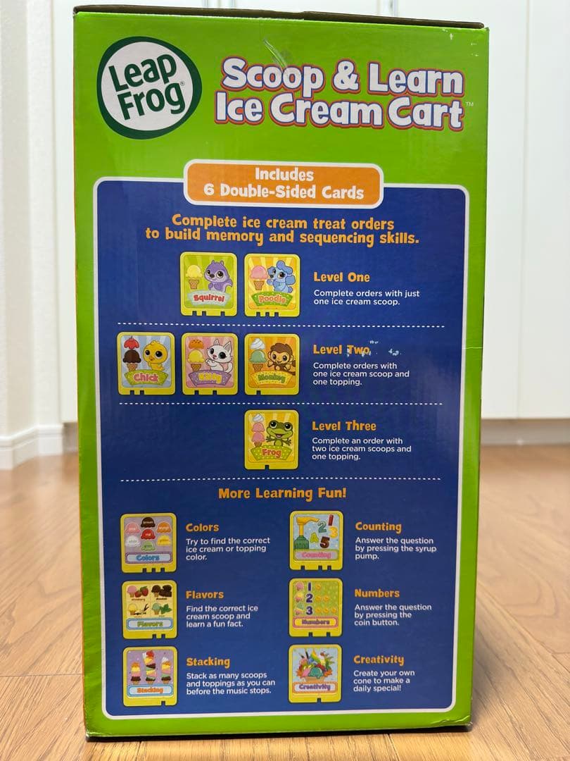 【新品未使用】LeapFrog scoop&Learnアイスクリームカート