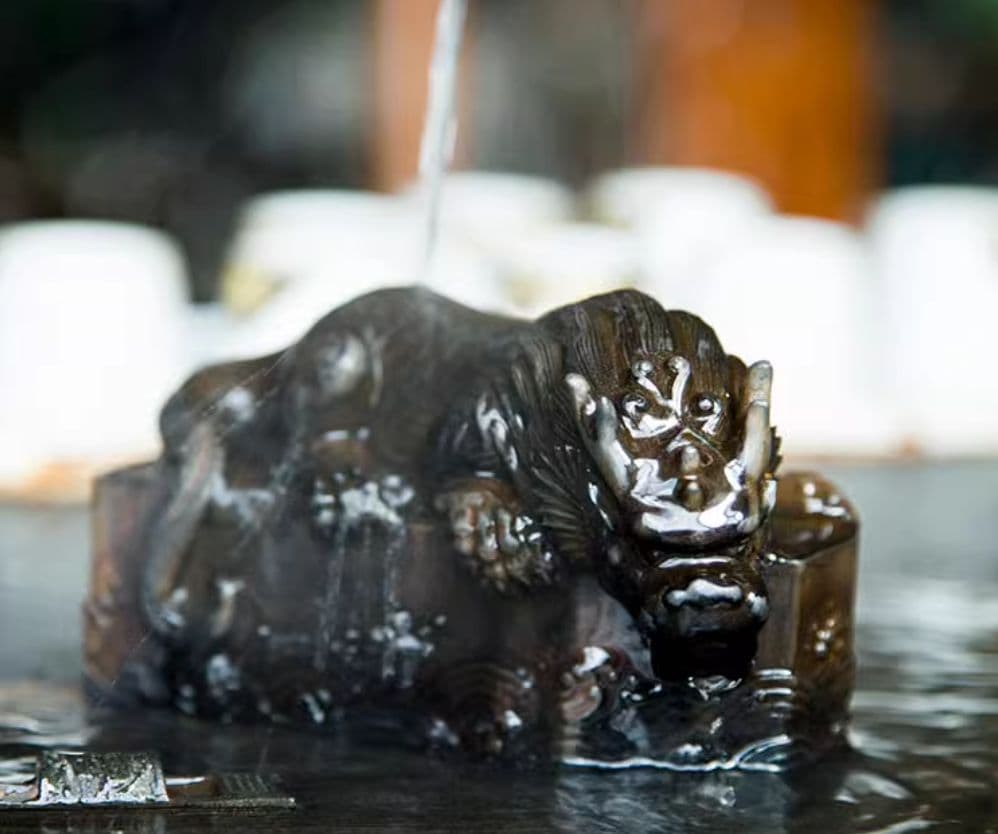 水を避ける獣カデ蝮 卓上 招財 茶寵 文机 文鎮 書道具 装飾品 工芸品 置物