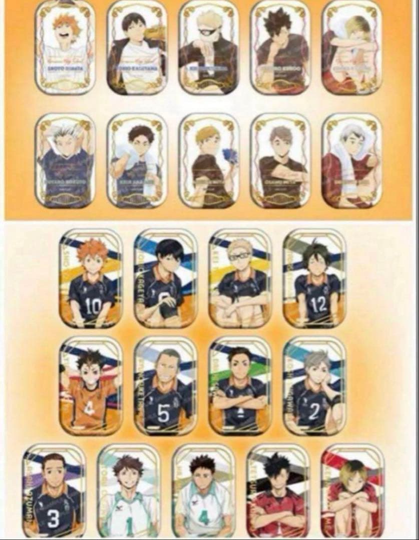 ハイキュー!! スクエア缶バッジセット