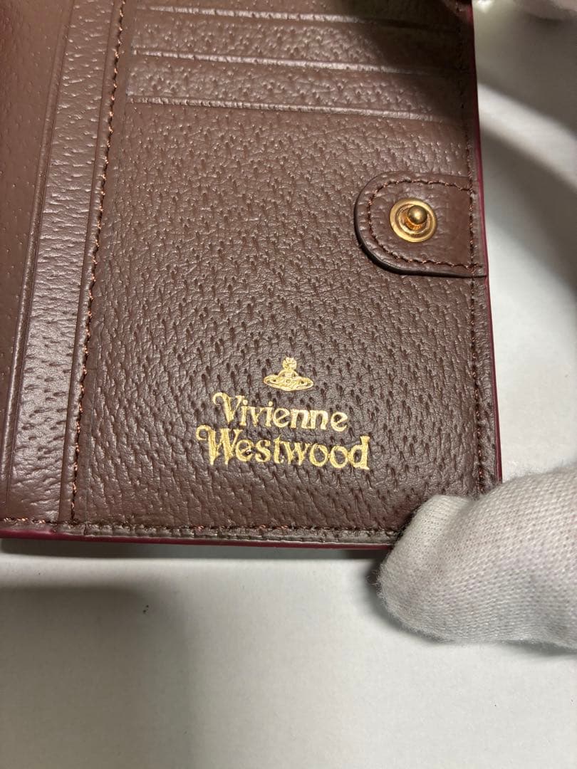 【新品未使用】Vivienne Westwood 二つ折り財布 ブラウン