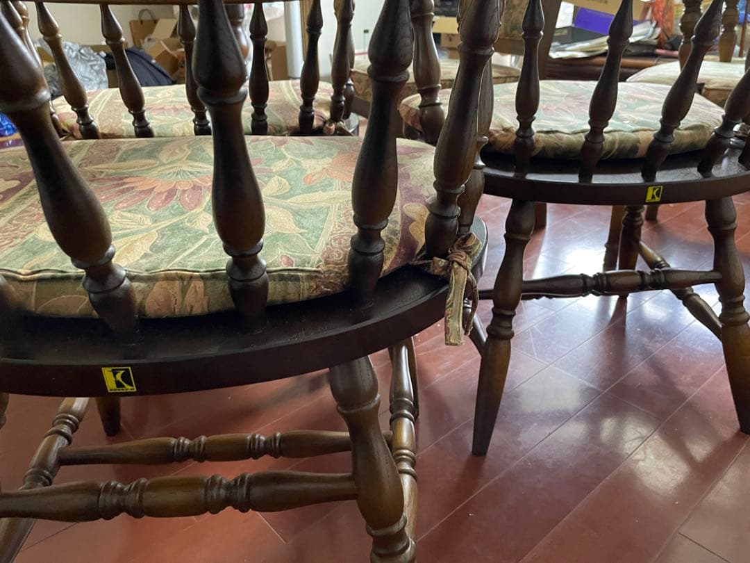 飛騨産業 キツツキ ダイニングテーブル チェアセット 丸テーブルのみ