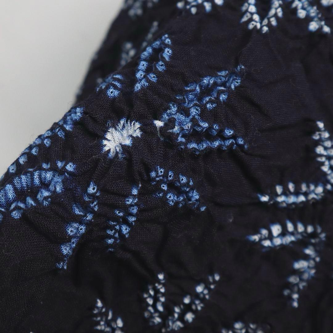 2898★かわいい花柄　絞り　浴衣反物★有松　鳴海★