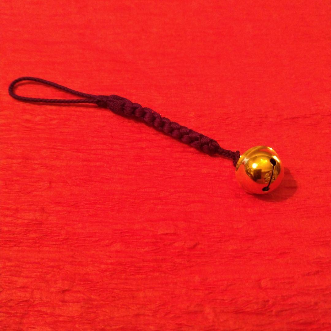 セール　K18　鈴　根付　ストラップ