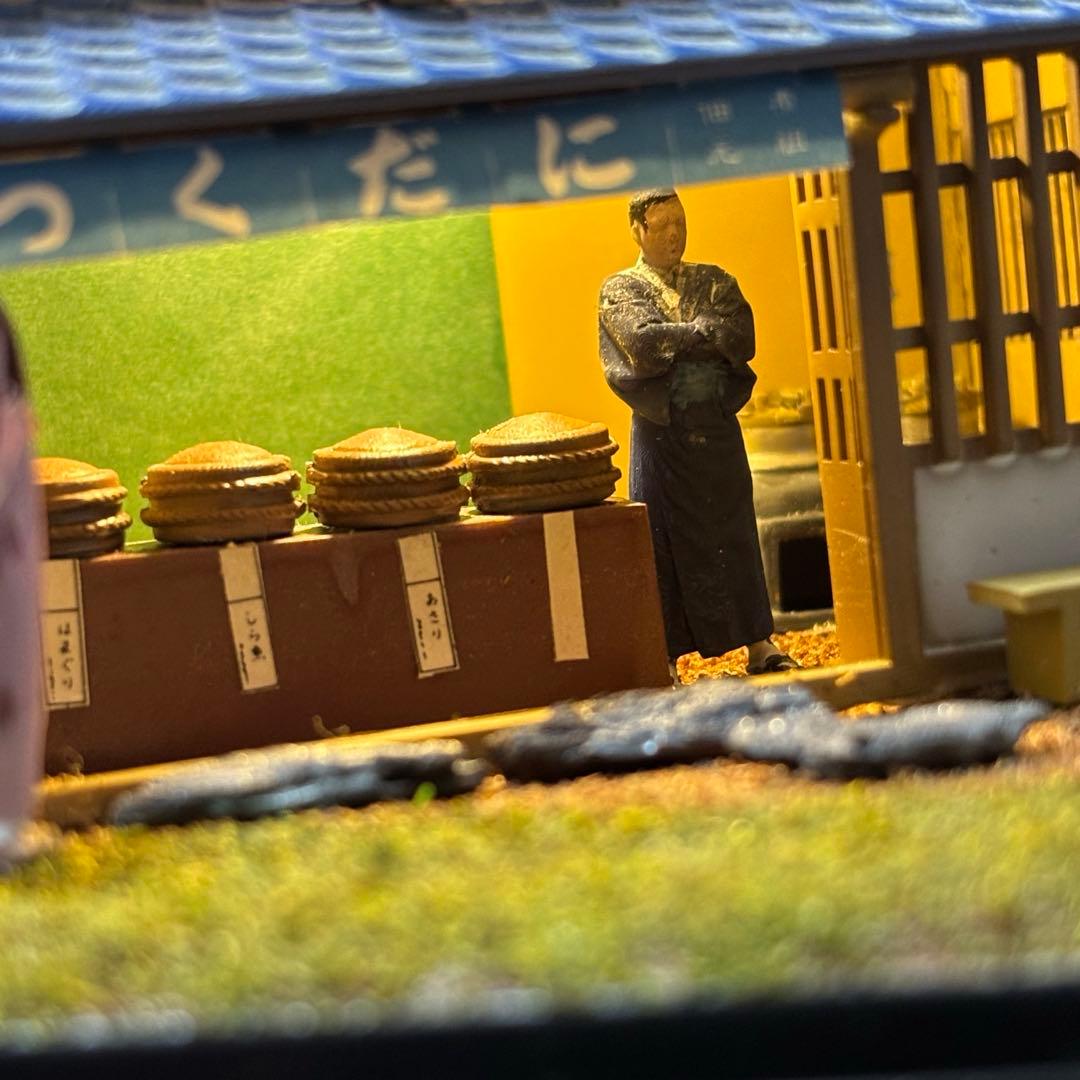 マイクロエース　佃煮屋　風物詩　完成品　ジオラマ