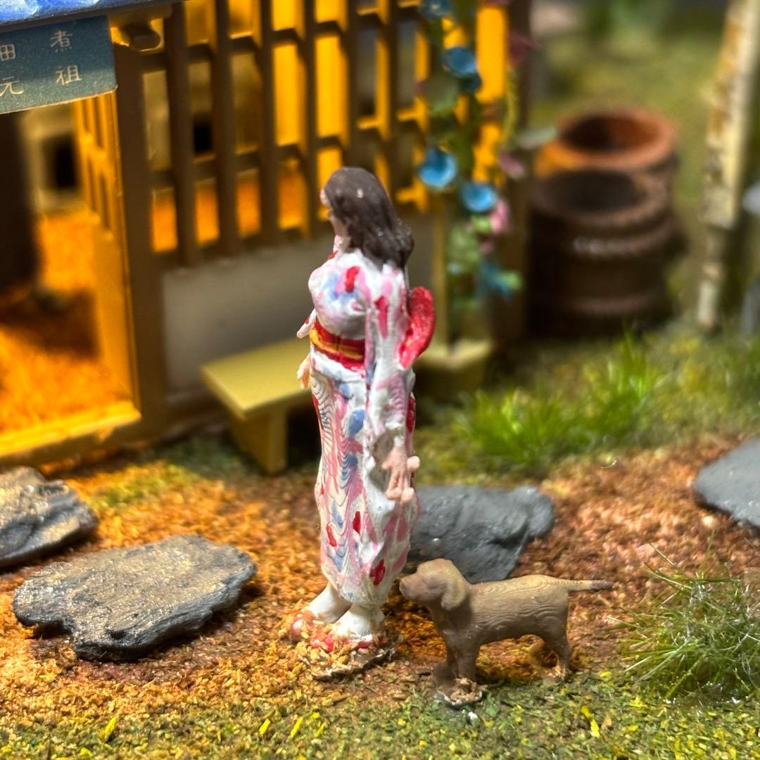 マイクロエース　佃煮屋　風物詩　完成品　ジオラマ