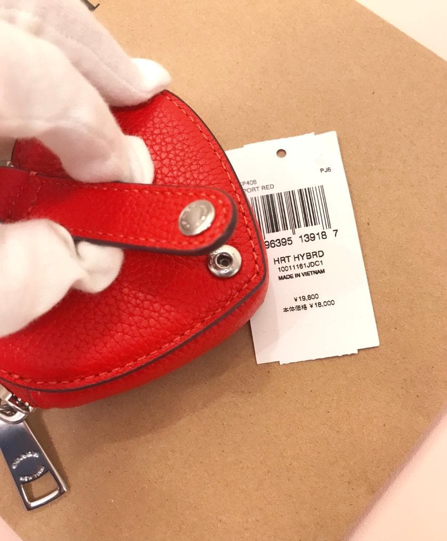 新品coach ハート  パース