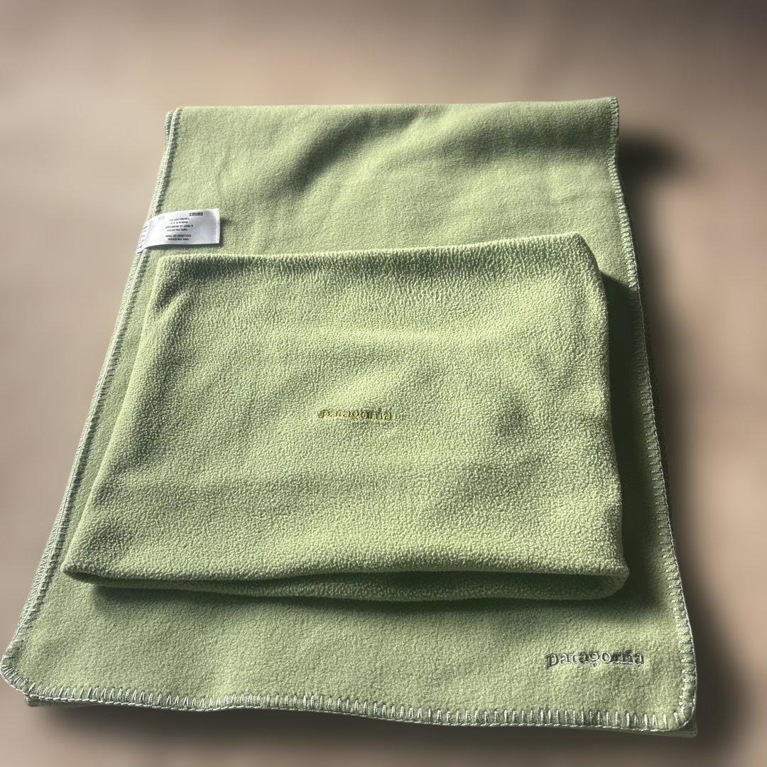 パタゴニア　フリースマフラー　ネックウォーマー　 usa オリーブグリーン
