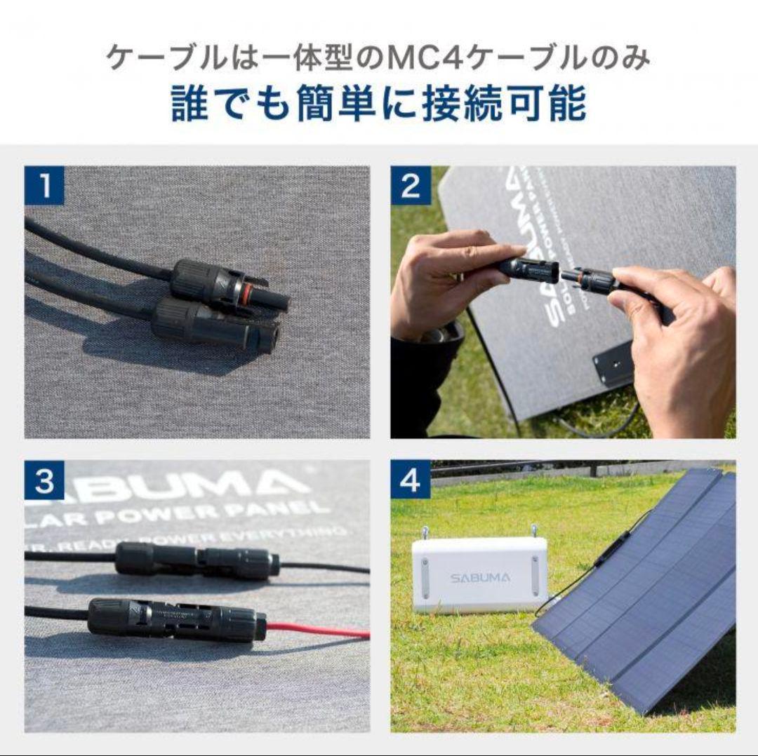 【新品・未使用品】SABUMA　ソーラーパネル200W　SSP-200