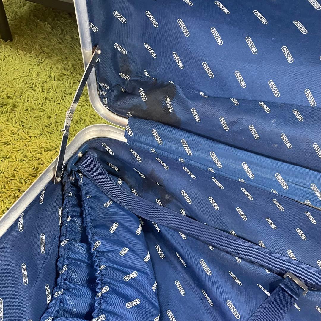 【リモワ】RIMOWA 希少　トパーズ　スーツケース　二輪使用　青ロゴ！