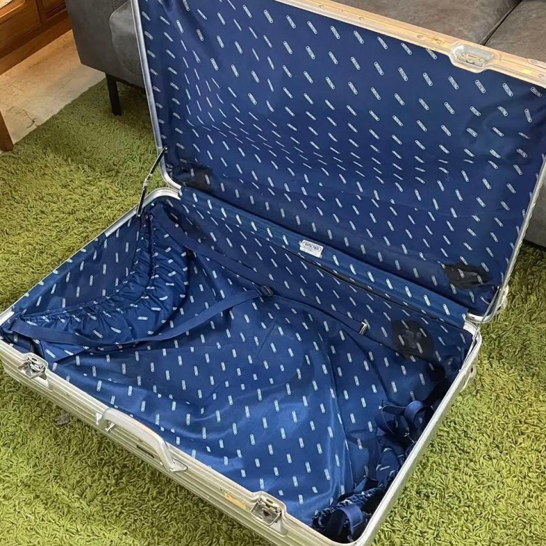 【リモワ】RIMOWA 希少　トパーズ　スーツケース　二輪使用　青ロゴ！