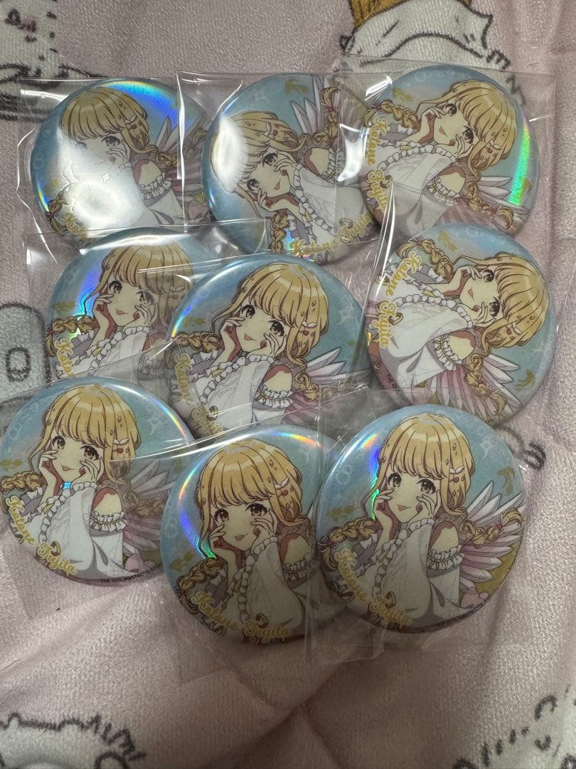学マス　初星水族館Ⅱ 藤田ことね　オーロラ缶バッジ　9こセット