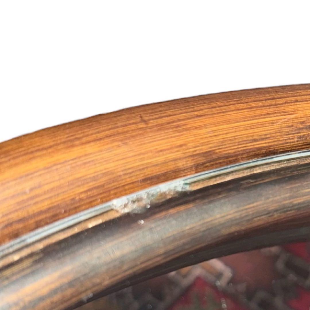 HR779 ラタン　籐　ガラストップテーブル